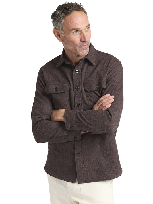 Burnside Flannel Shirt - Brown Heather