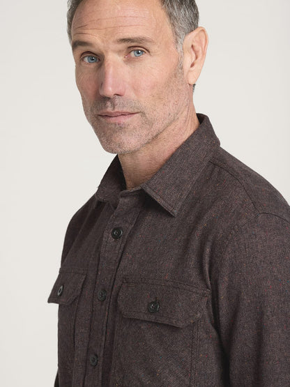 Burnside Flannel Shirt - Brown Heather