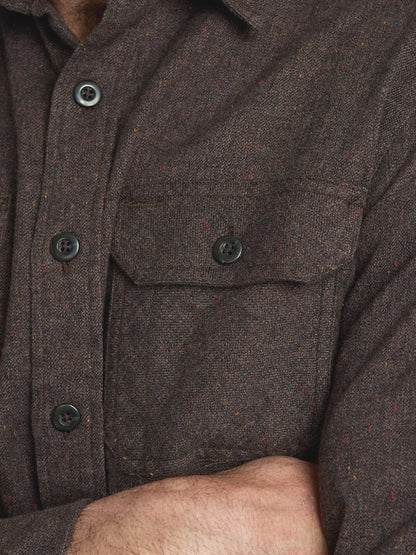 Burnside Flannel Shirt - Brown Heather