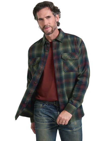 Burnside Flannel Shirt - Green Multi Plaid