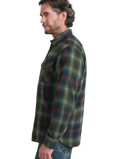 Burnside Flannel Shirt - Green Multi Plaid