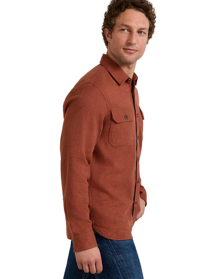 Burnside Flannel Shirt - Red Donegal Heather