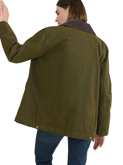 Cascades Canvas Barn Coat - Dark Olive