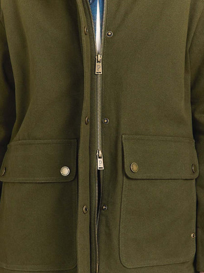 Cascades Canvas Barn Coat - Dark Olive