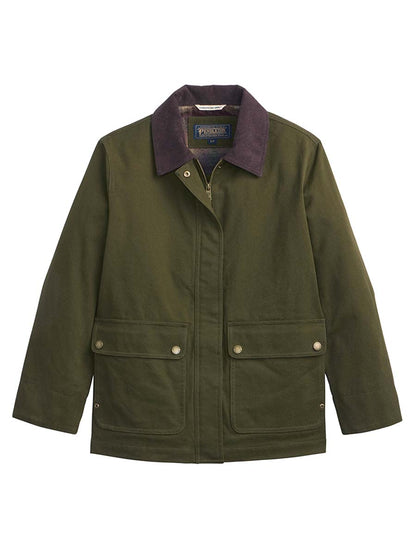 Cascades Canvas Barn Coat - Dark Olive