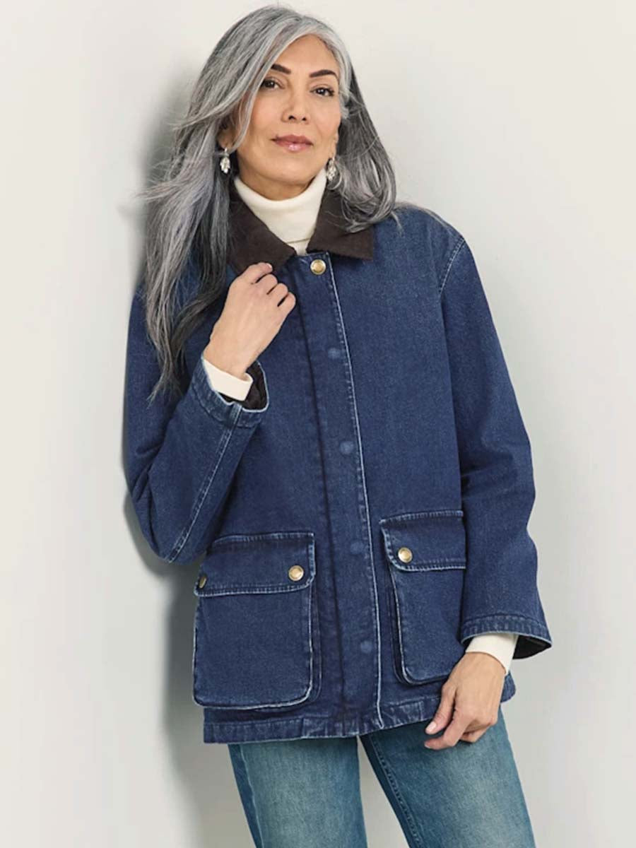 Cascades Denim Barn Coat - Dark Wash