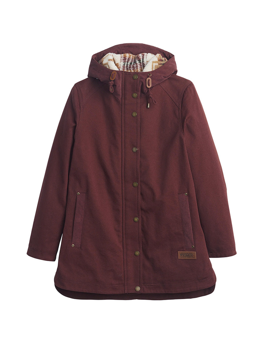 Cedar Creek Canvas Parka - Raisin
