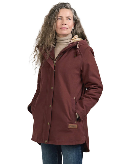 Cedar Creek Canvas Parka - Raisin