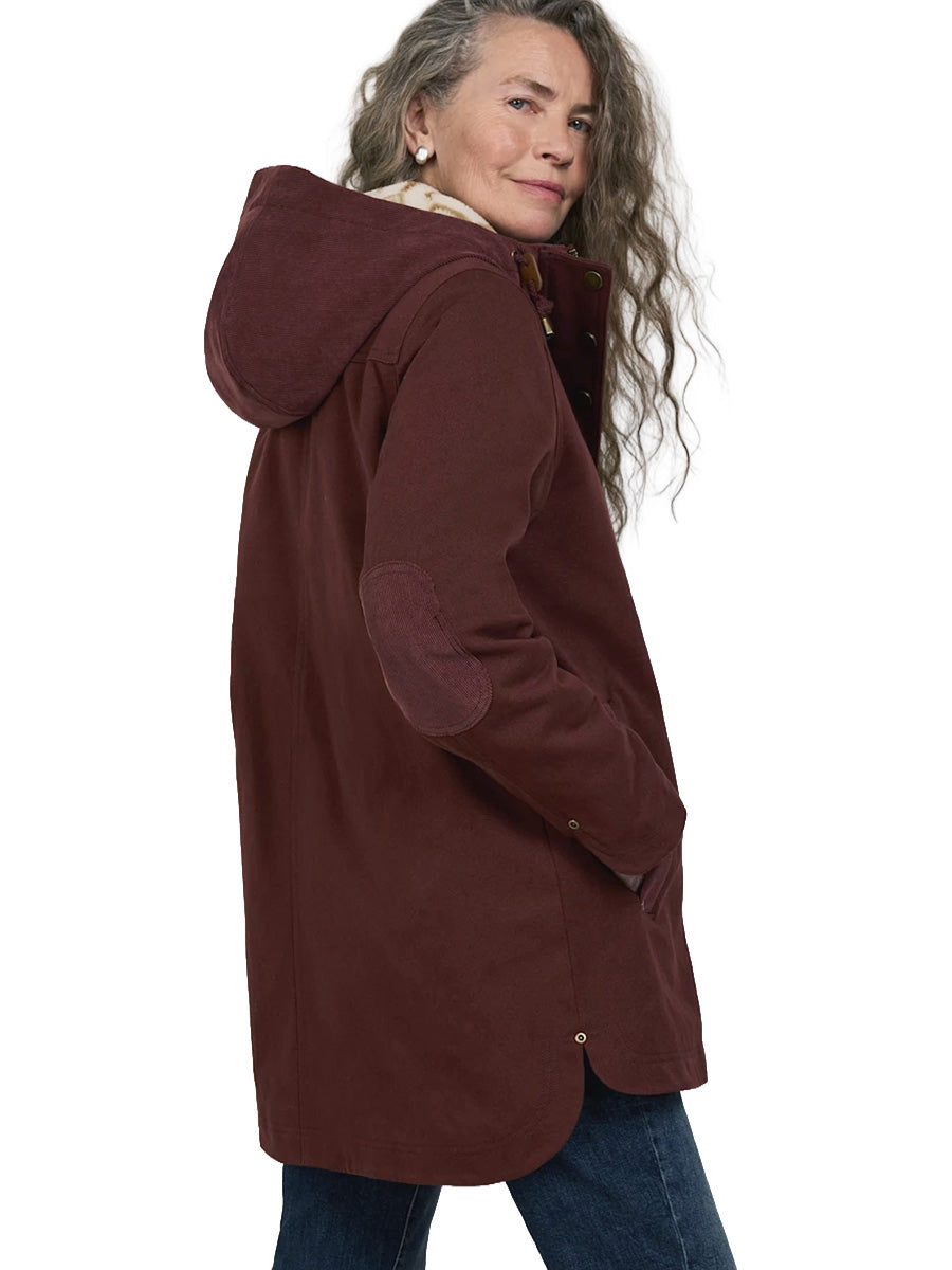 Cedar Creek Canvas Parka - Raisin