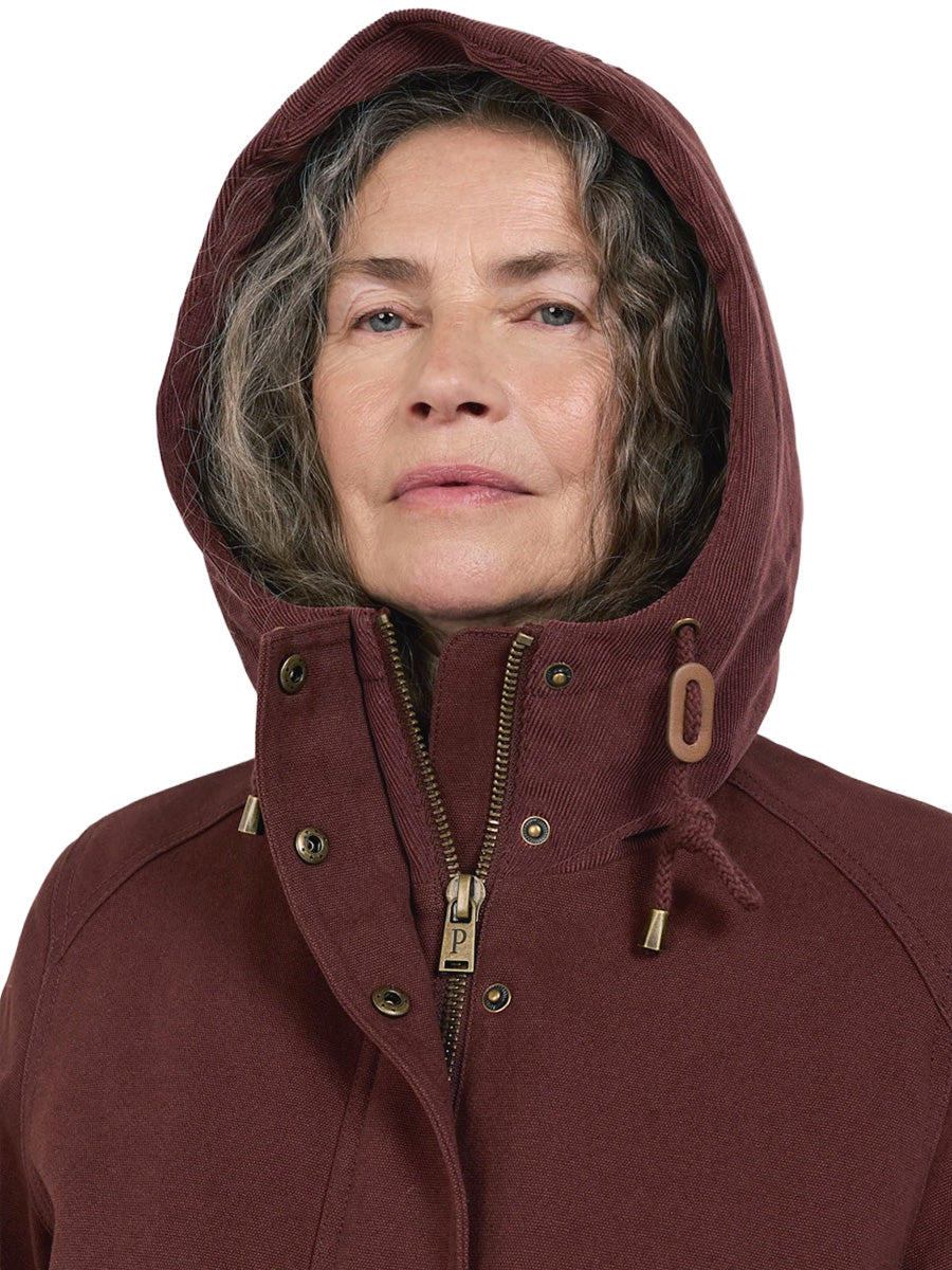 Cedar Creek Canvas Parka - Raisin