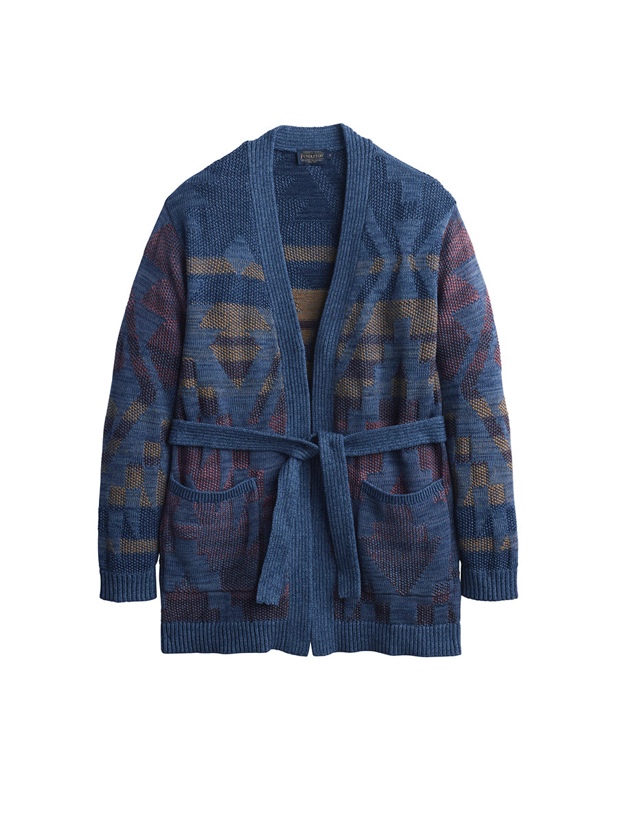 Cheyenne Cotton Cardigan - Blue Mix