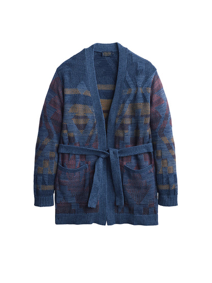 Cheyenne Cotton Cardigan - Blue Mix