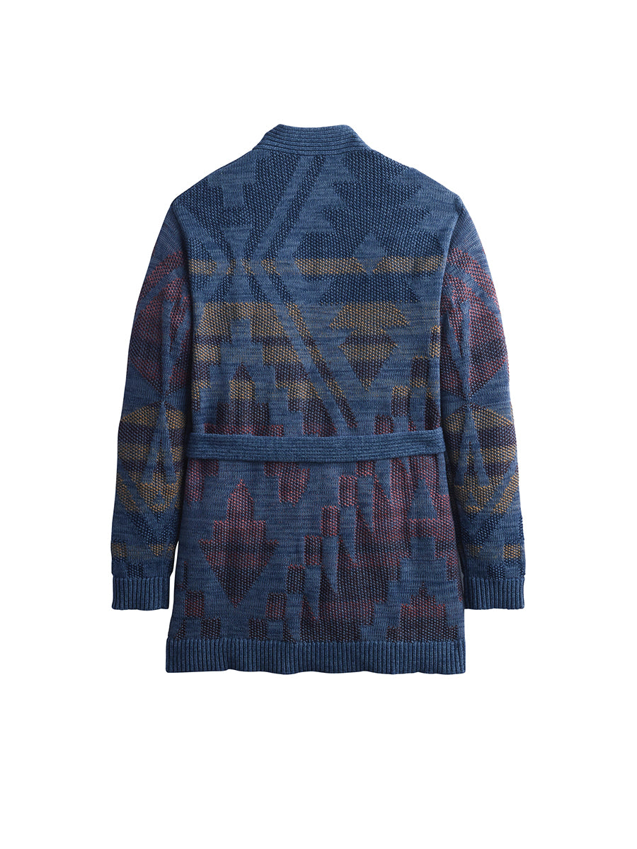 Cheyenne Cotton Cardigan - Blue Mix