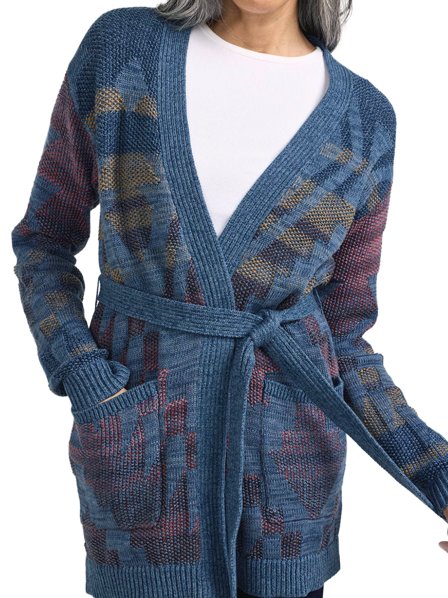 Cheyenne Cotton Cardigan - Blue Mix