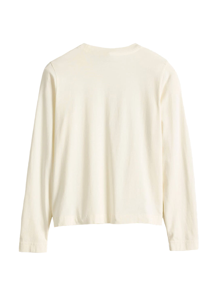 Deschutes Crew Neck Long Sleeve Tee - White