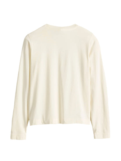 Deschutes Crew Neck Long Sleeve Tee - White