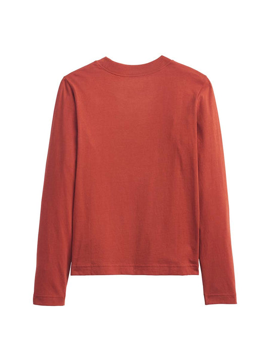 Deschutes Crew Neck Long Sleeve Tee - Red