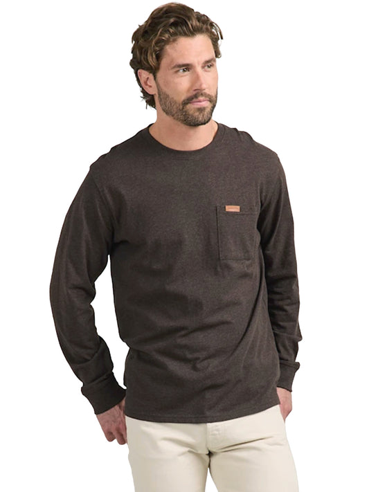 Deschutes Long Sleeve Tee - Brown Heather