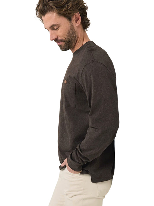 Deschutes Long Sleeve Tee - Brown Heather
