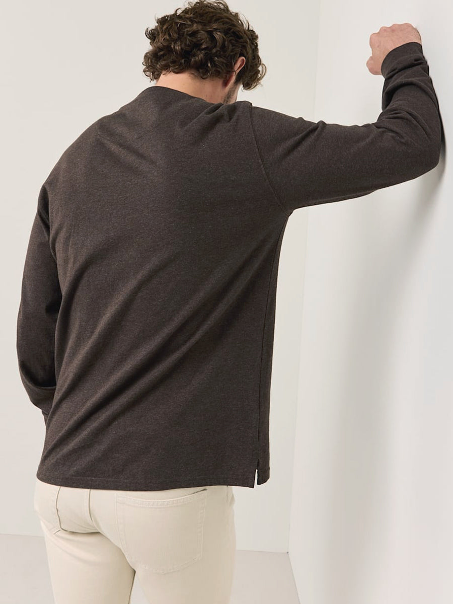 Deschutes Long Sleeve Tee - Brown Heather