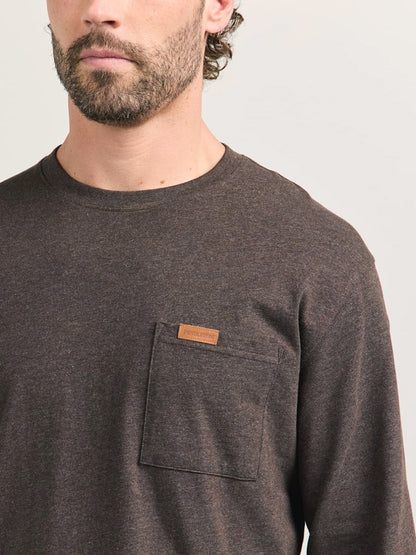 Deschutes Long Sleeve Tee - Brown Heather