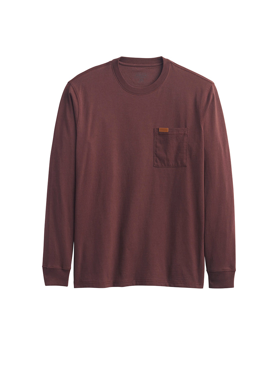 Deschutes Long Sleeve Tee - Dark Red