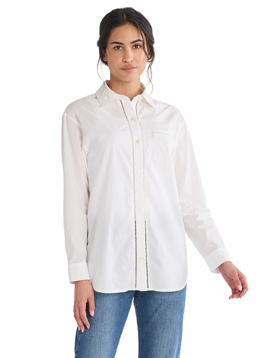 Everly Poplin Shirt - White