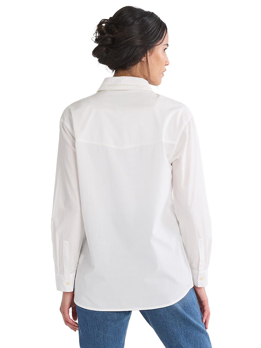 Everly Poplin Shirt - White