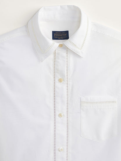 Everly Poplin Shirt - White