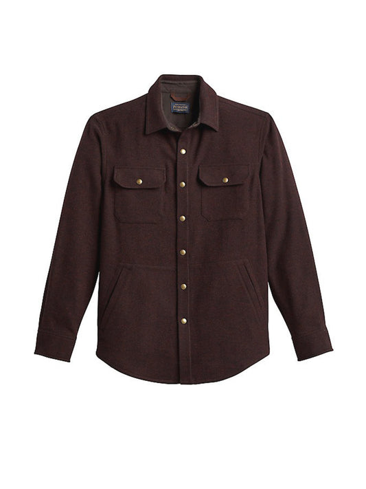 Forrest Twill Shirt - Red & Brown