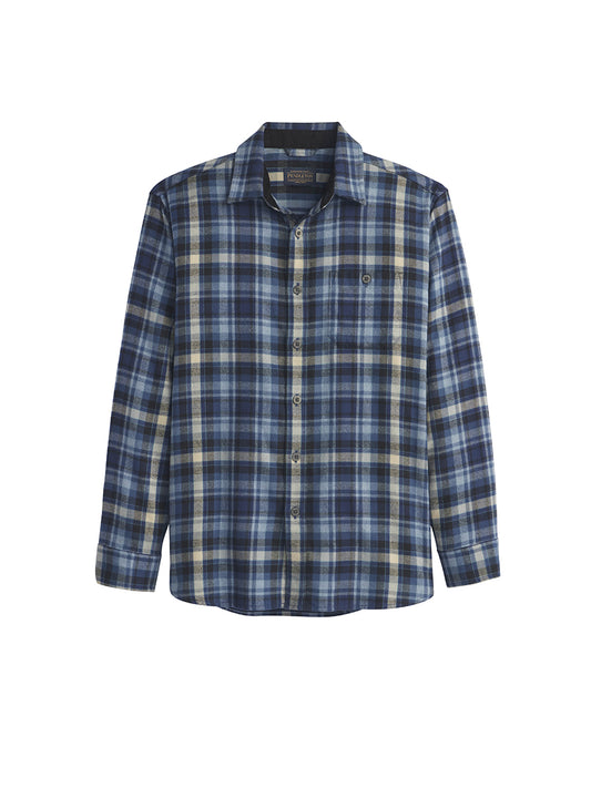 Fremont Flannel Shirt - Denim Multi Plaid
