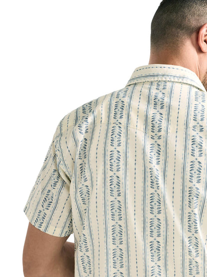 Laramie Short Sleeve Snap-Front Shirt - Laurel Grove Stripe