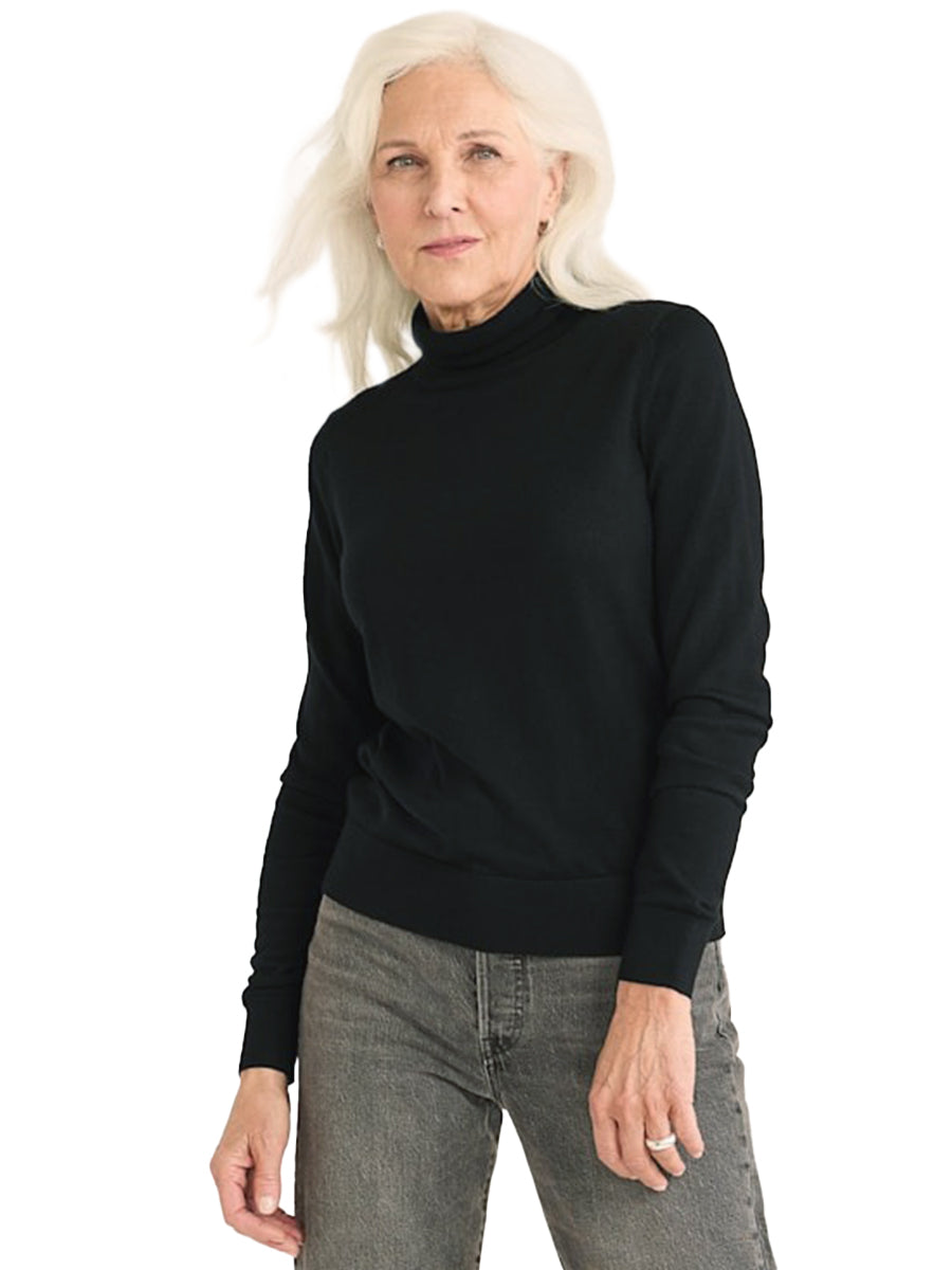 Merino Turtleneck - Black