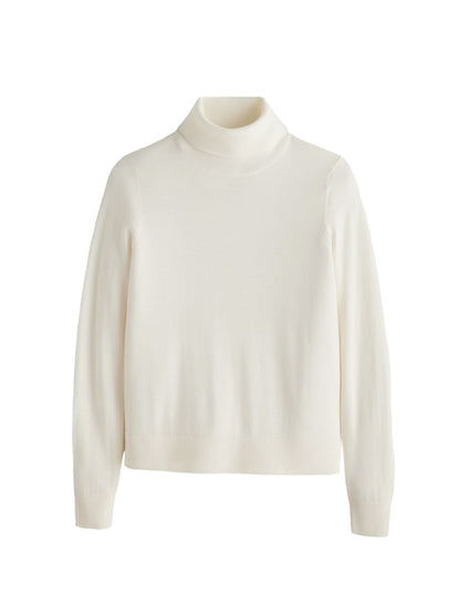 Merino Turtleneck - Ivory