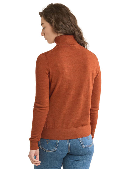 Merino Turtleneck - Spice Heather