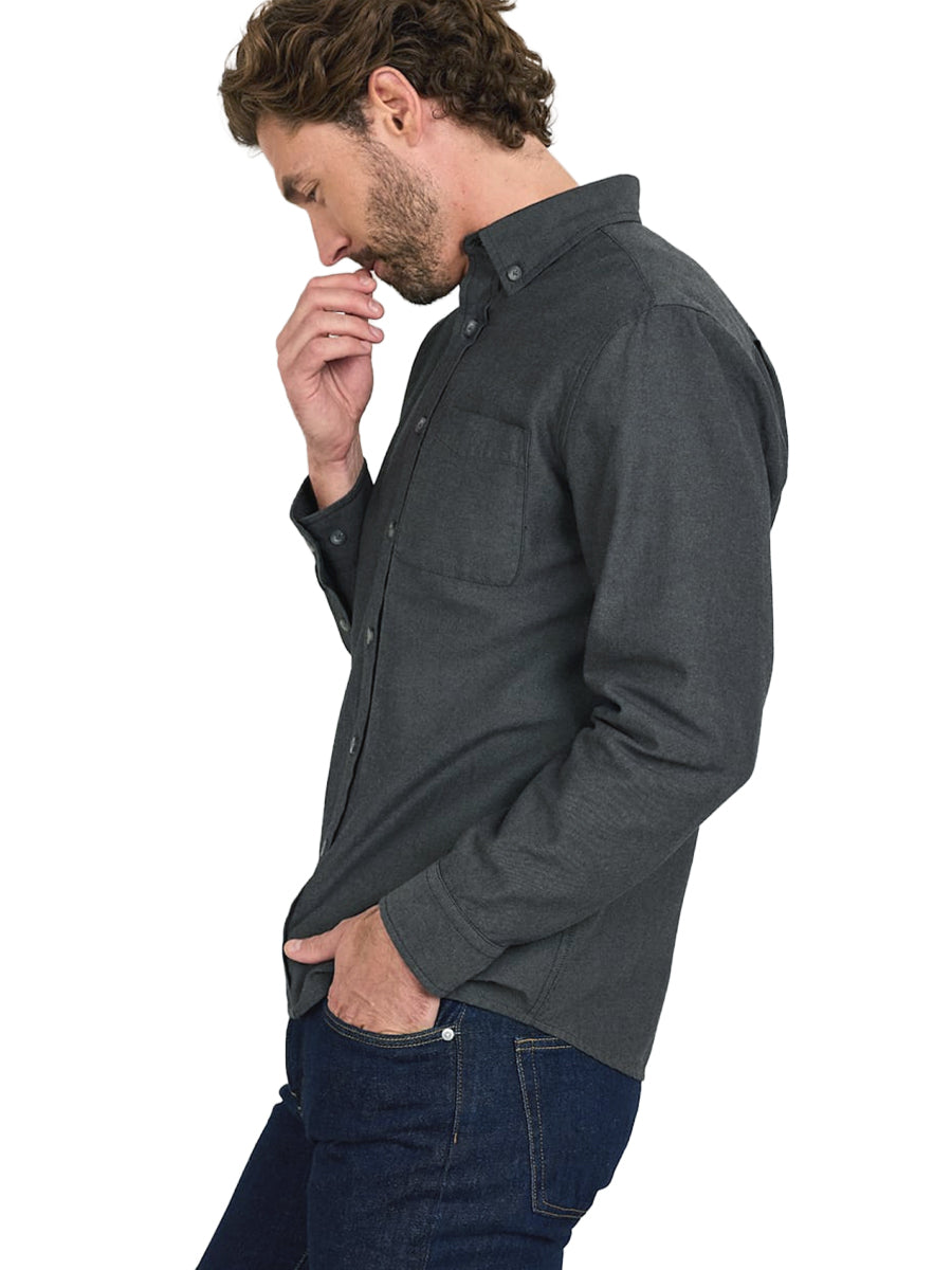 Riley Twill Shirt - Charcoal