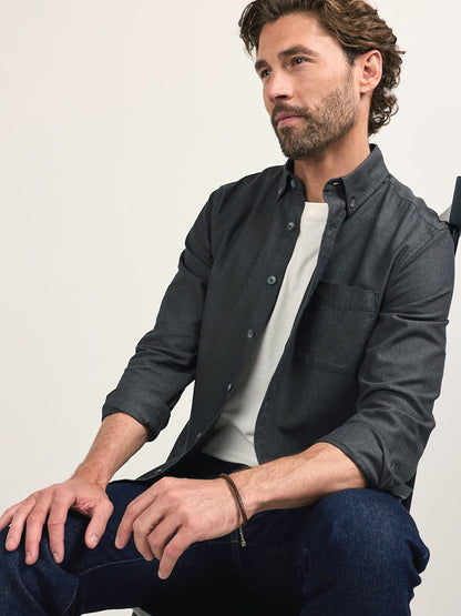 Riley Twill Shirt - Charcoal