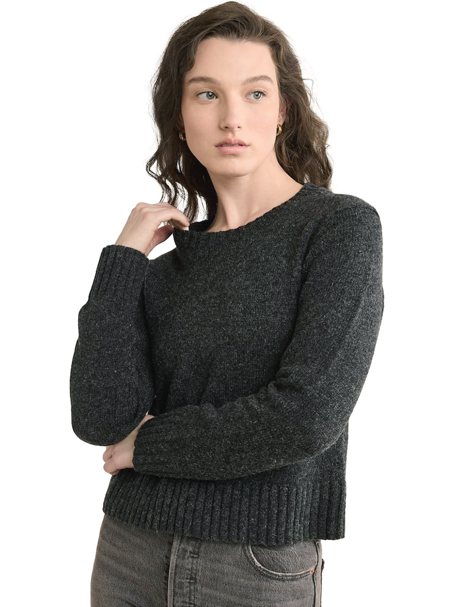 Women's Shetland Crewneck Sweater - Black