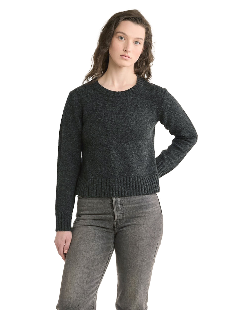 Women's Shetland Crewneck Sweater - Black