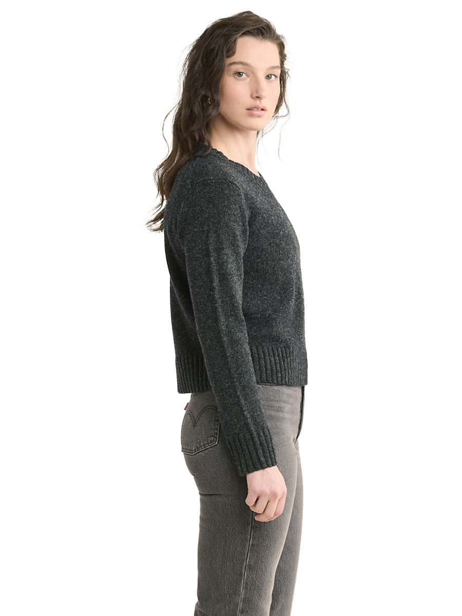 Women's Shetland Crewneck Sweater - Black