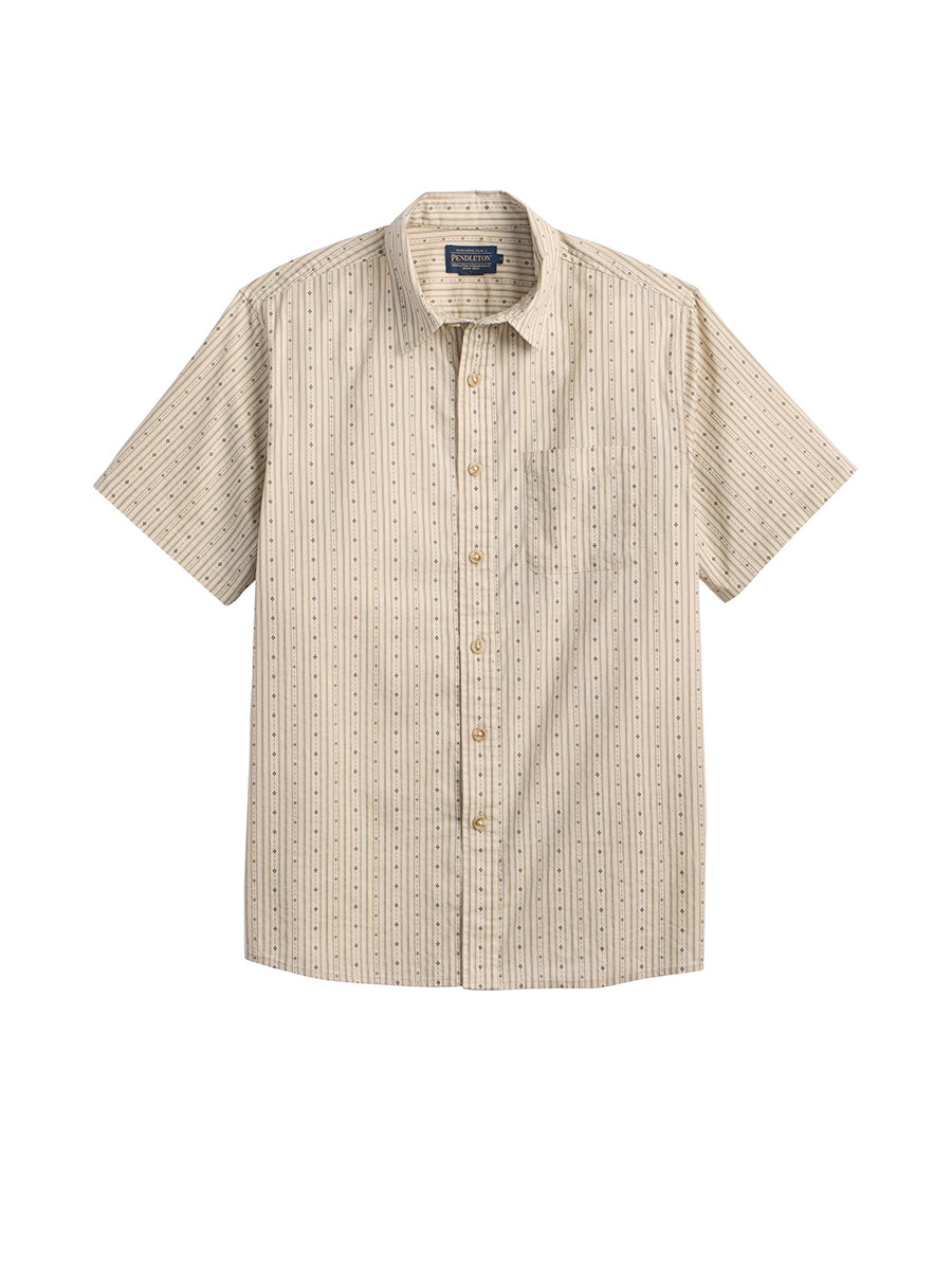 Shoreline Shirt - Harding Stripe Ecru