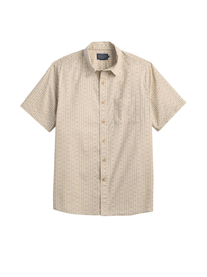 Shoreline Shirt - Harding Stripe Ecru