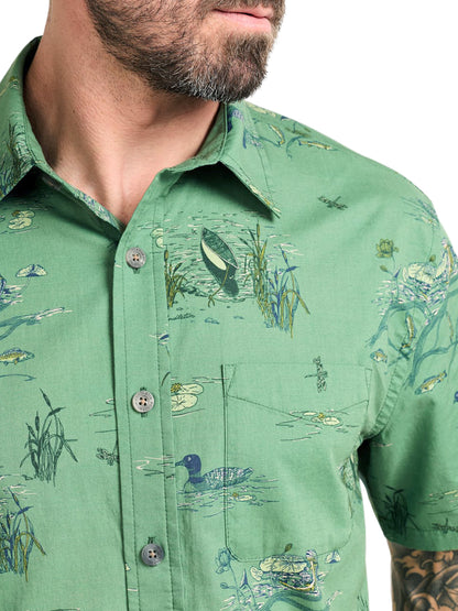 Shoreline Shirt - Lakeside Green