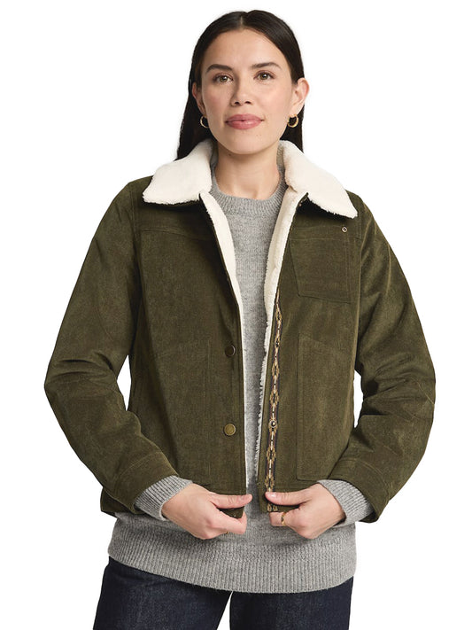 Wind River Corduroy Trucker - Dark Olive