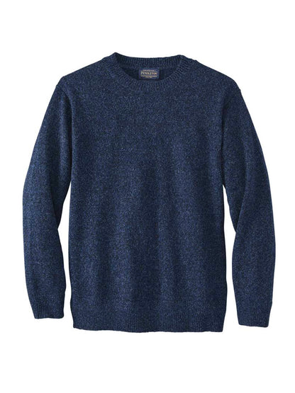 Wool Crew Sweater - Indigo Heather