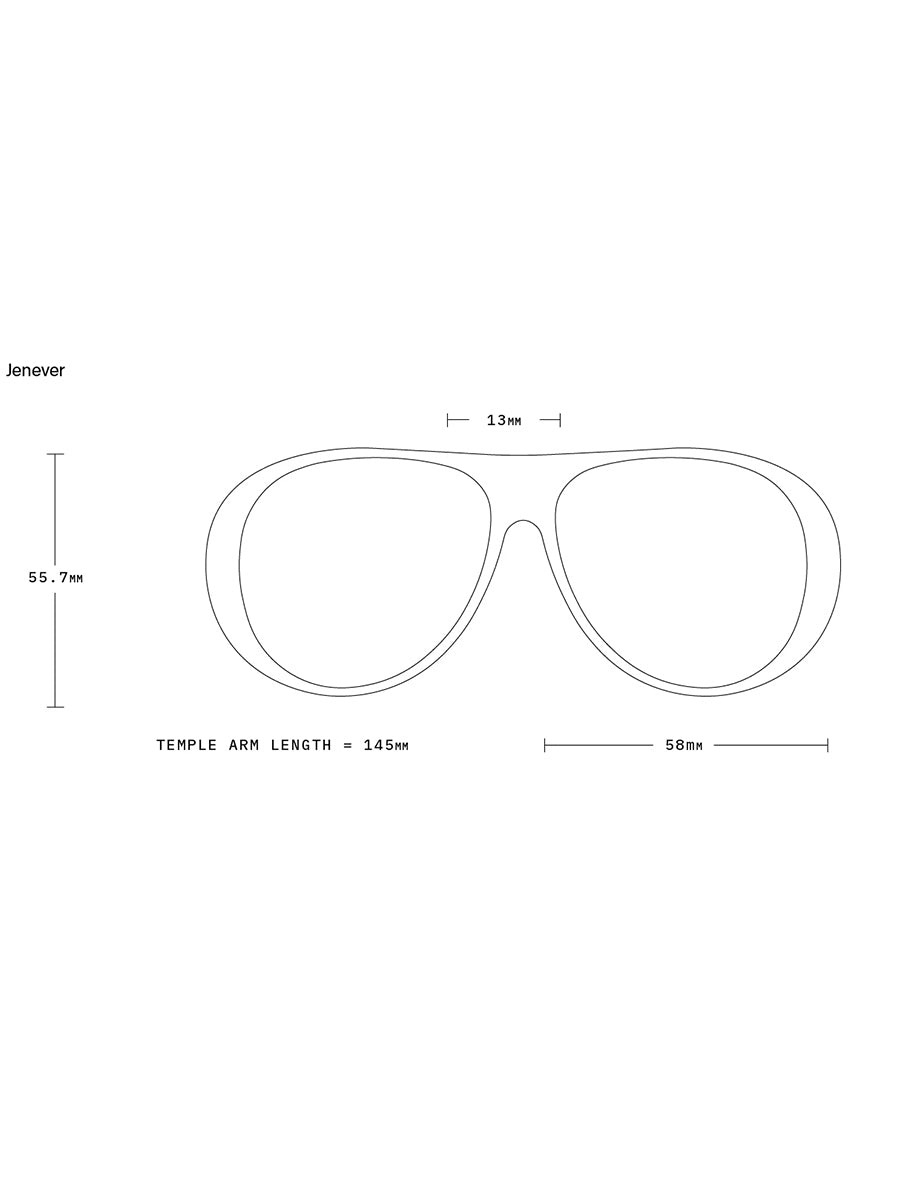 Jenever Sunglasses - Recycled Black & Dune