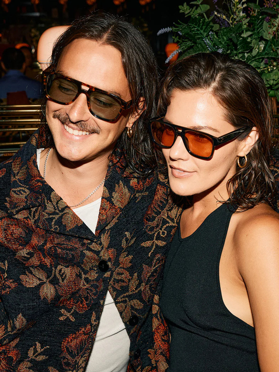 Rifka Sunglasses - Recycled Black & Spritz
