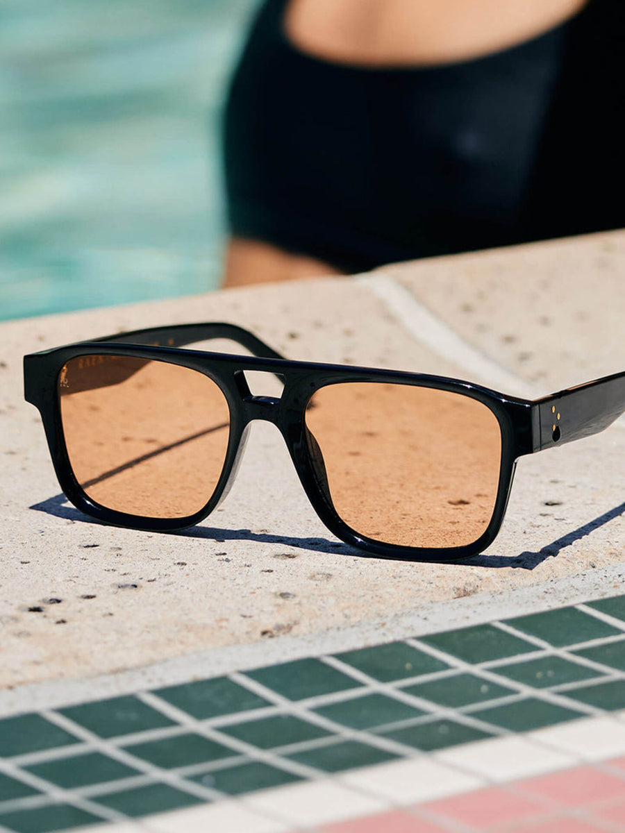 Rifka Sunglasses - Recycled Black & Spritz
