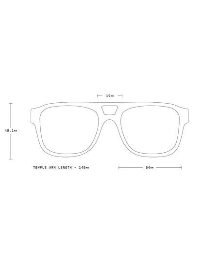 Rifka Sunglasses - Recycled Black & Spritz