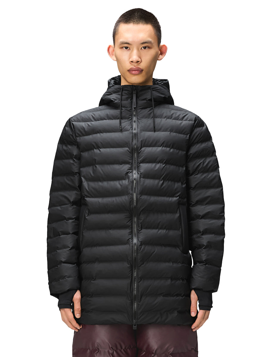 Lohja Long Puffer Jacket - Black